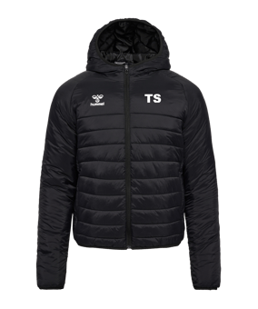 Hummel hmlGO Quilted Kapuzenjacke Schwarz F2001