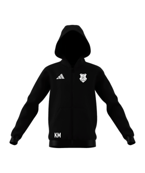 adidas Entrada 26 Kapuzenjacke Kids Schwarz