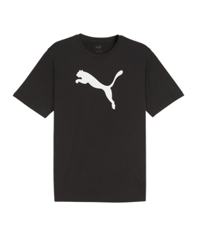 PUMA teamRISE Logo Trainingshirt Schwarz F03 - schwarz