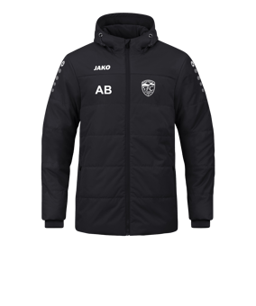 JAKO Team Coach Kapuzenjacke Schwarz F800