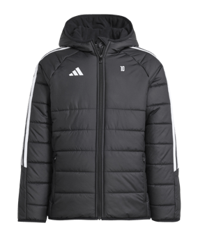 adidas Tiro 24 Winterjacke Kids Schwarz Weiss