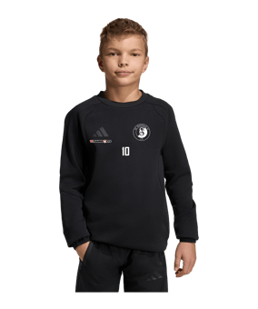 adidas Tiro Travel Sweatshirt Kids Schwarz