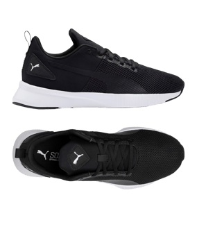 PUMA Flyer Runner Running Schwarz Weiss F02 - schwarz