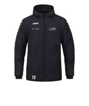 JAKO Team Coach Kapuzenjacke Schwarz F800