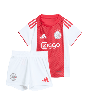 adidas Ajax Amsterdam Baby Trikot Set Home 2025/2026 Kids Weiß - weiss