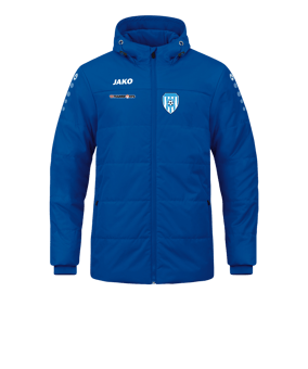 JAKO Team Coach Kapuzenjacke Blau F400