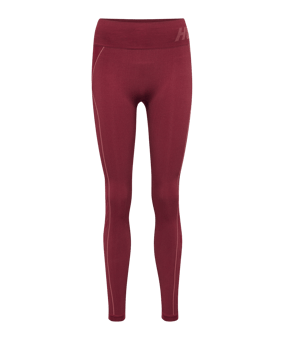 Hummel Te Christel Seamless Mid Waist Leggings Damen Rot F3170 - rot