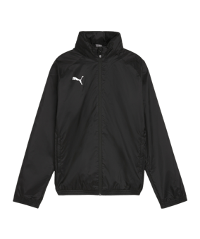 PUMA teamGOAL Allwetterjacke Kids Schwarz Weiss F03 - schwarz
