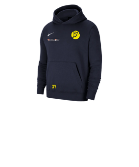 Nike Park 20 Fleece Hoody Kids Blau Weiss F451