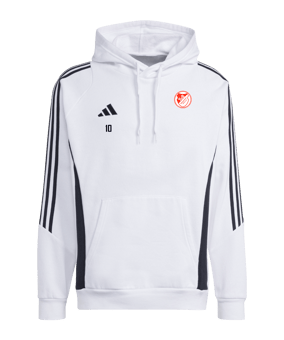 adidas Tiro 24 Hoody Weiss Schwarz