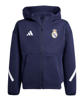 adidas Real Madrid Anthem Jacke Kids Blau - blau
