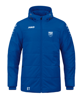 JAKO Team Coach Kapuzenjacke Kids Blau F400 