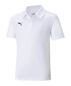 PUMA teamLIGA Sideline Polo Kids Weiss Schwarz F04 - weiss