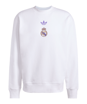 adidas Real Madrid Lfstlr Sweatshirt Weiß - weiss