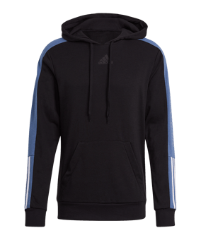 adidas Essentials Hoody Schwarz Blau - schwarz
