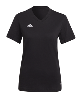 adidas Entrada 22 T-Shirt Damen Schwarz - schwarz