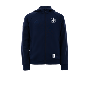 adidas Tiro 25 Travel Kapuzenjacke Kids Blau