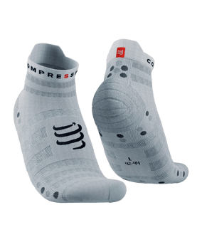 Compressport Pro Racing v4.0 Ultralight Run Low Socken Weiß - weiss