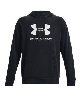 Under Armour Rival Fleece Logo Hoody Schwarz F001 - schwarz