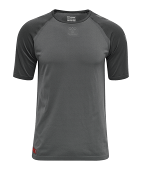 Hummel Pro Grid Seamless T-Shirt Grau F2166 - grau