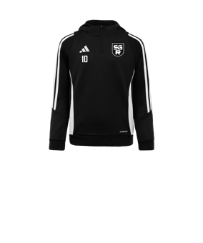 adidas Tiro 24 Hoody Kids Schwarz Weiss