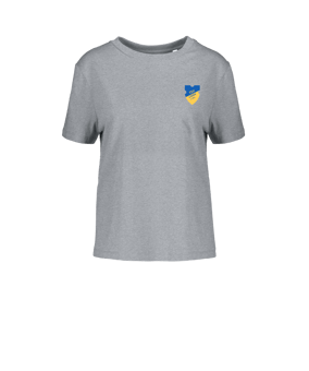 Merch Muser T-Shirt Women Heather Grey | #justlogo4c