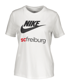 Nike SC Freiburg NSW Futura T-Shirt Damen Weiß F100 - weiss