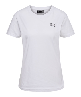 Hummel Court Cotton T-Shirt Damen Weiss F9001 - weiss