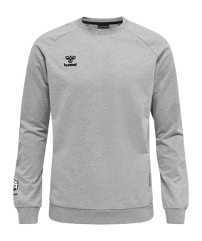 Hummel hmlMOVE Grid Cotton Sweatshirt Grau F2006 - grau