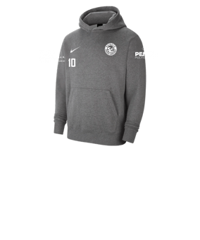 Nike Park 20 Fleece Hoody Kids Grau Weiss F071