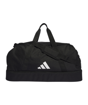 adidas Tiro League Duffel Bag Gr. L Schwarz Weiss