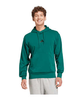 adidas Sportswear Essentials Feelcozy French Terry Hoody Grün - gruen