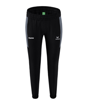 Erima Team Präsentationshose Damen Schwarz Grau