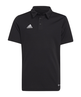 adidas Entrada 22 Poloshirt Kids Schwarz - schwarz