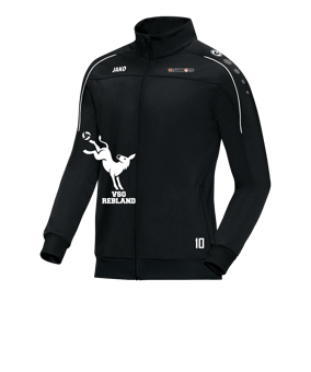 JAKO Classico Polyesterjacke Schwarz Weiss F08