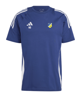 adidas Tiro 24 T-Shirt Blau Weiss
