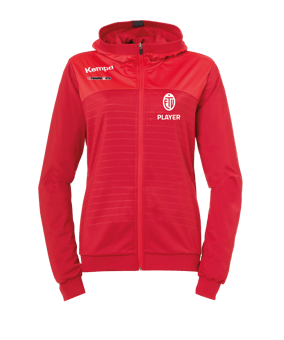 Kempa Emotion 2.0 Kapuzenjacke Damen Rot F03