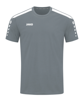 JAKO Power T-Shirt Kids Grau Weiss F840 - grau