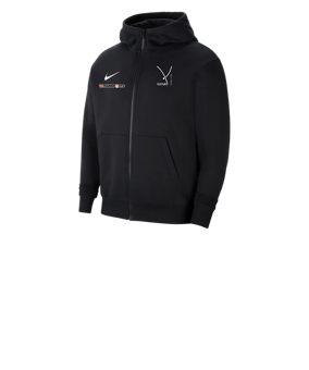 Nike Park 20 Fleece Kapuzenjacke Kids Schwarz F010