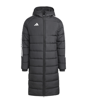 adidas Tiro 24 Long Coachjacke Schwarz Weiss - schwarz