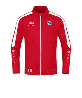 JAKO Power Polyesterjacke Rot Weiss F100
