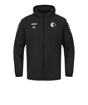 JAKO Team 2.0 Allwetterjacke Schwarz F800