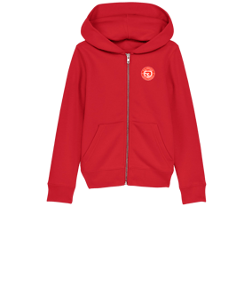 Merch Mini Cultivator 2.0 Zip-Hoodie Kids Red | #brustlogo