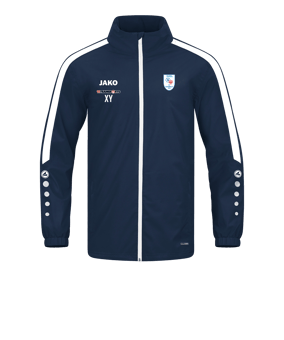 JAKO Power Allwetterjacke Blau Weiss F900