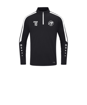JAKO Power Sweatshirt Kids Schwarz Weiss F800