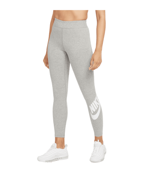 Nike Essentials Leggings Damen Grau Weiss F063 - grau