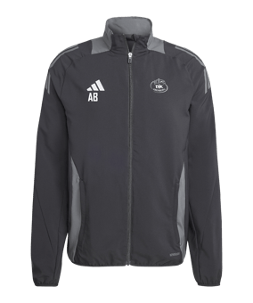 adidas Tiro 24 Competition Präsentationsjacke Schwarz Grau