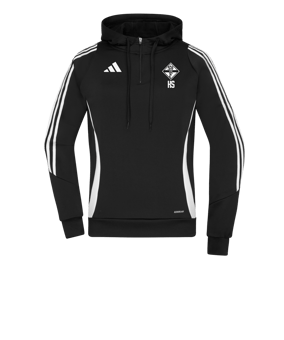 adidas Tiro 24 Hoody Damen Schwarz Weiss