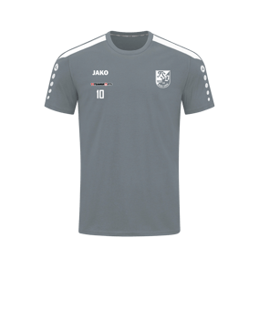 JAKO Power T-Shirt Grau Weiss F840