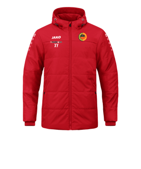 JAKO Team Coach Kapuzenjacke Rot F100
